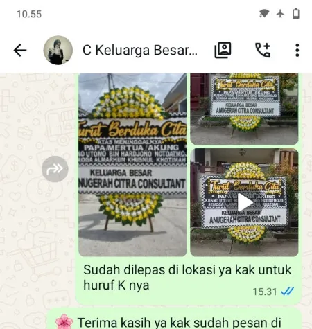 Pengiriman Papan Bunga Duka Pandanrejo Kaligesing