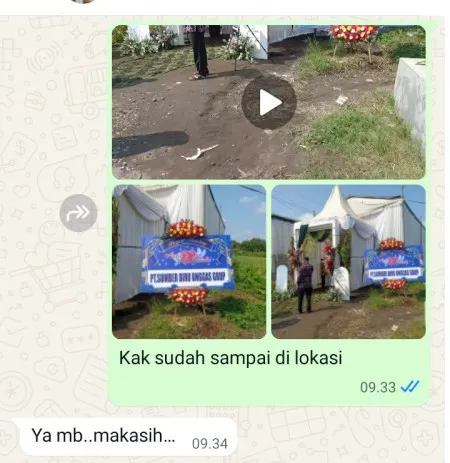 Pengiriman Karangan Bunga Pandanrejo Kaligesing