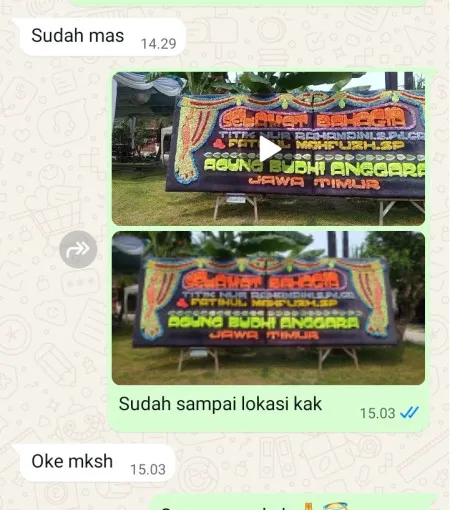 Pengiriman Papan Bunga Pandanrejo Kaligesing